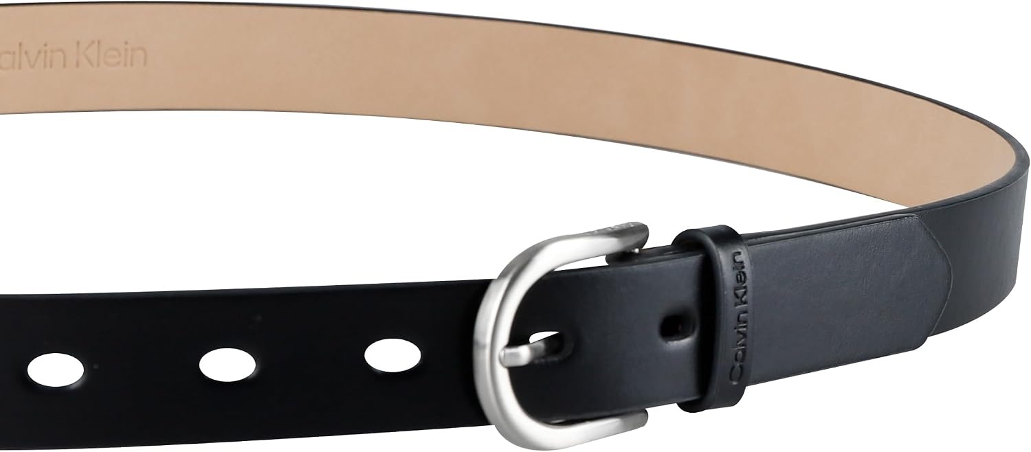 image:imageCalvin Klein womens Casual Slim Width Fashion Belt for Jeans Trousers and DressesBlack