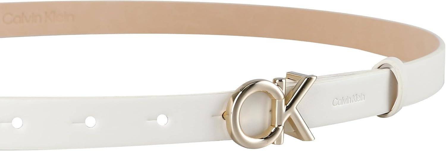 image:imageCalvin Klein womens Casual Slim Width Fashion Belt for Jeans Trousers and DressesBone