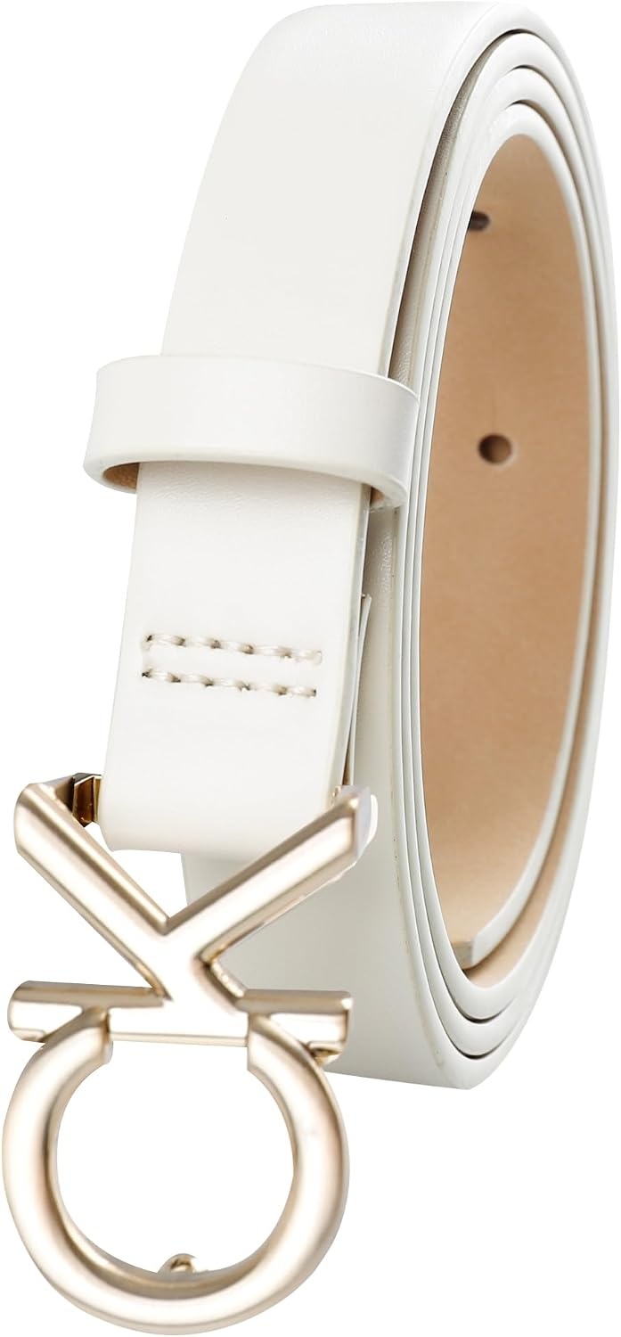 image:imageCalvin Klein womens Casual Slim Width Fashion Belt for Jeans Trousers and DressesBone