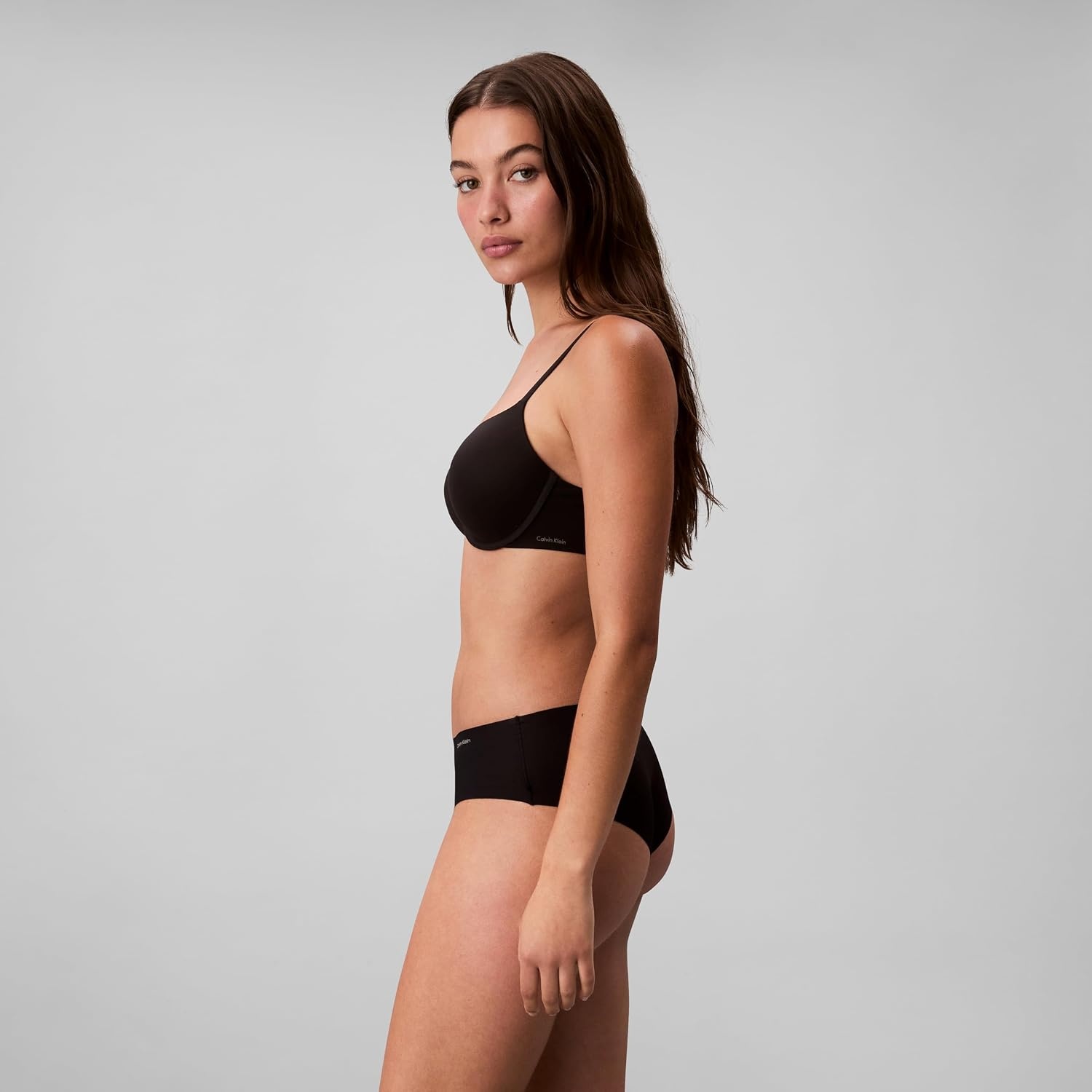 image:imageCalvin Klein womens Invisibles Seamless Hipster Panties MultipackBlack