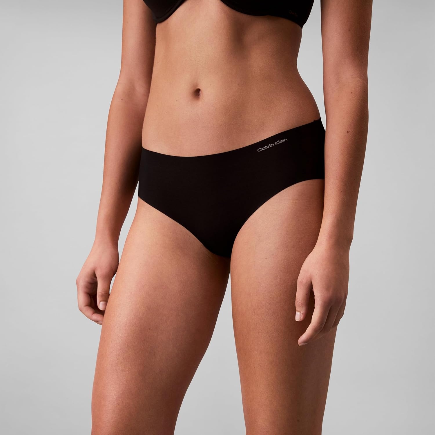 image:imageCalvin Klein womens Invisibles Seamless Hipster Panties MultipackBlack