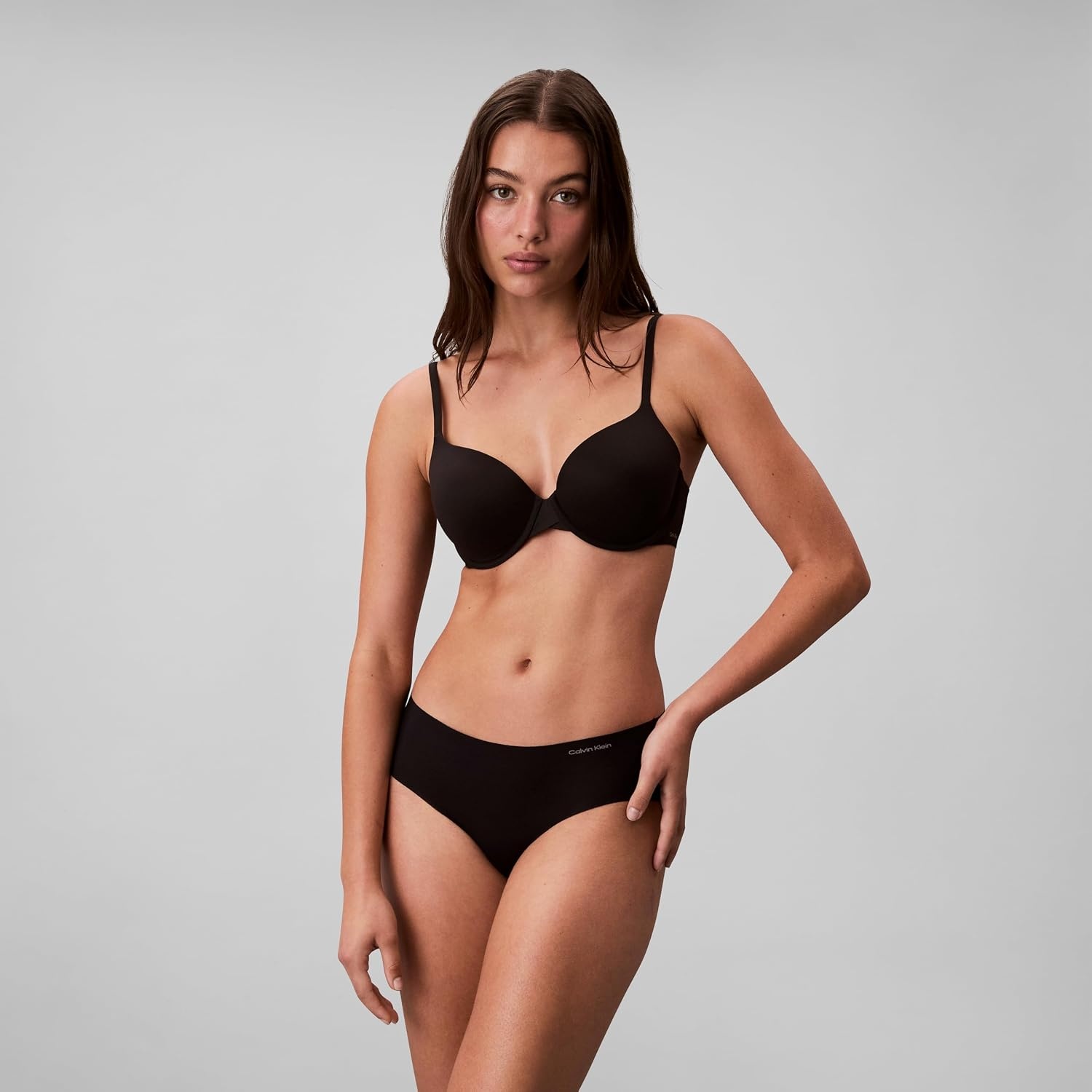 image:imageCalvin Klein womens Invisibles Seamless Hipster Panties MultipackBlack