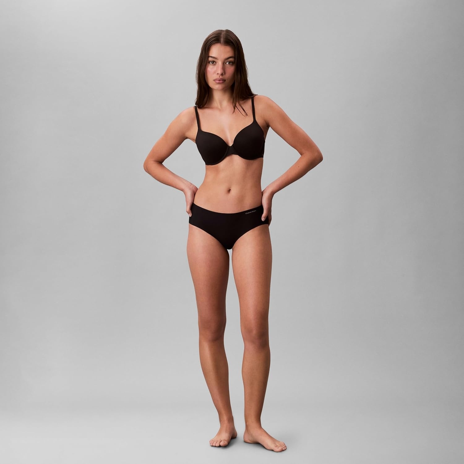 image:imageCalvin Klein womens Invisibles Seamless Hipster Panties MultipackBlack