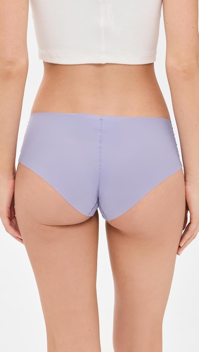 image:imageCalvin Klein womens Invisibles Seamless Hipster Panties MultipackBlackCinderLilac Quartz