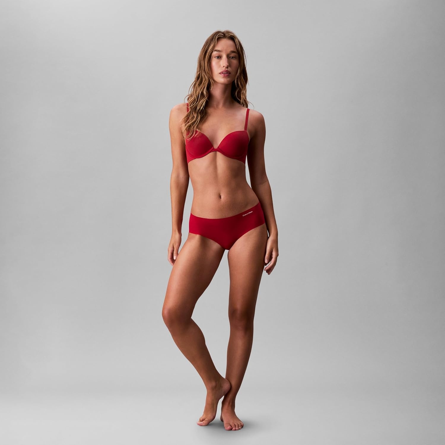 image:imageCalvin Klein womens Invisibles Seamless Hipster Panties MultipackRed StampNymphs ThighBlackCedarSpeakeasy