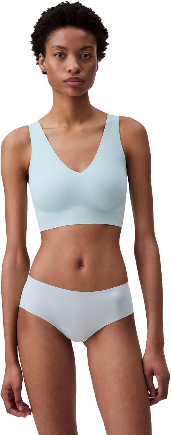 image:imageCalvin Klein womens Invisibles Seamless Hipster Panties MultipackSharkWind ChimeMoonlight Jade
