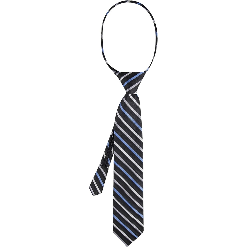 image:imageCalvin Klein Boys Gemstone Stripe Zip TieBlack Stripe Zip