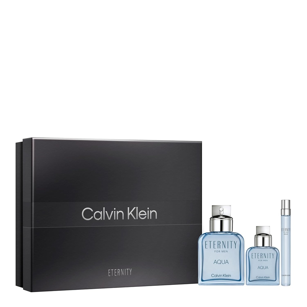 image:imageCalvin Klein Eternity Aqua Eau De Toilette Woody Mens Cologne With Notes of Cucumber Sage amp Sandalwood Long Lasting Fragrance3 Piece Set