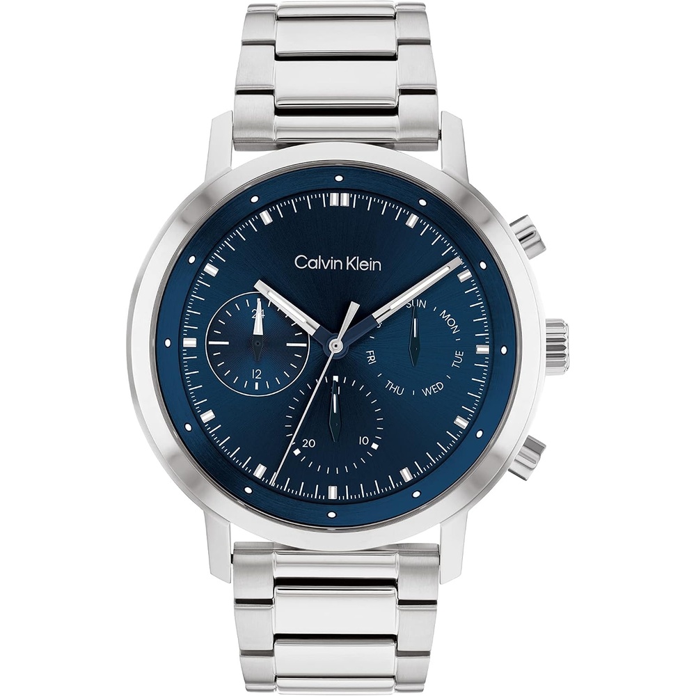 image:imageCalvin Klein Gauge Mens Multifunction Watch  Stainless Steel Case and Mesh Bracelet  Water Resistant to 5ATM50 Meters  Premium Fashion Timepiece for a Bold Look  44mmBlue
