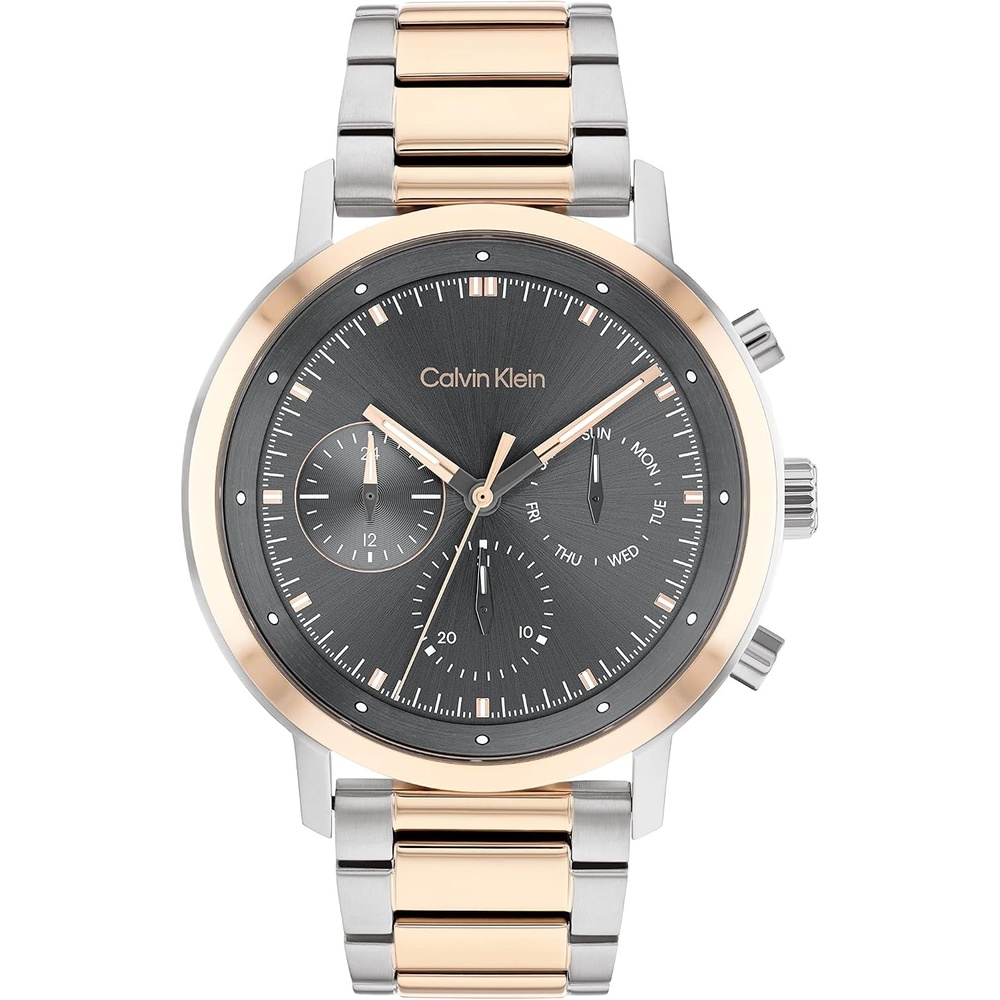 image:imageCalvin Klein Gauge Mens Multifunction Watch  Stainless Steel Case and Mesh Bracelet  Water Resistant to 5ATM50 Meters  Premium Fashion Timepiece for a Bold Look  44mmGunmetal
