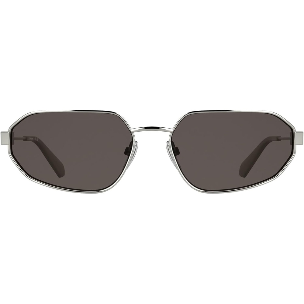 image:imageCalvin Klein Jeans Unisex Ckj26200s Rectangular SunglassesSilver Ivory