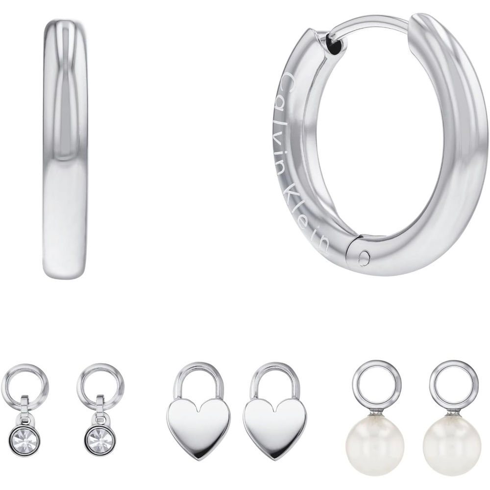 image:imageCalvin Klein Jewelry Womens Gift Set Dangle and Drop Earrings Color Silver Model 35700001