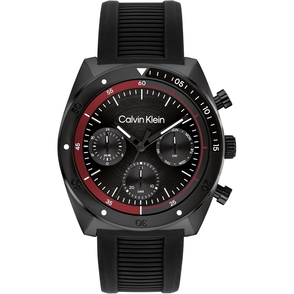image:imageCalvin Klein Mens CK Flex  42mm Multifunction Watch  Sporty Stainless Steel Bracelet  Water Resistant up to 50 Meters  Premium Fashion Timepiece with a Bold Look  Gift for HimBlack