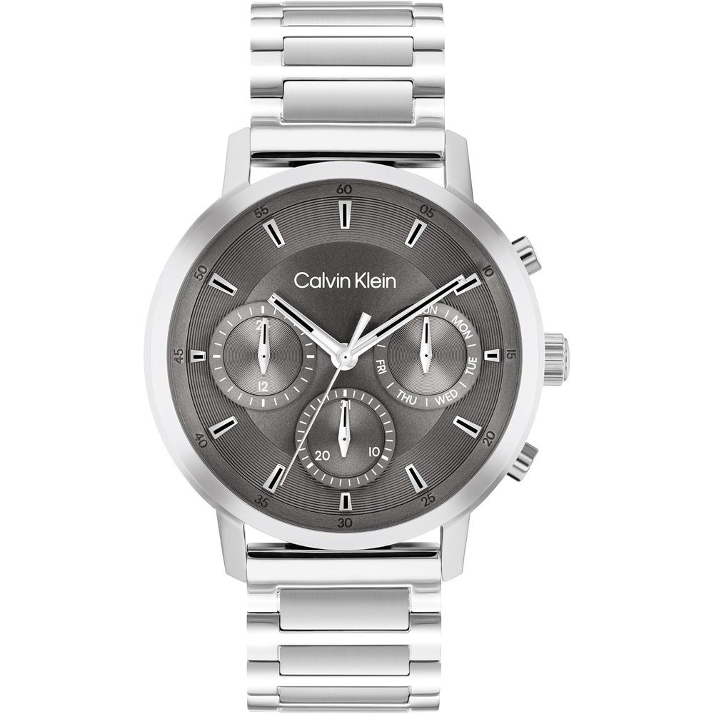image:imageCalvin Klein Mens CK Gauge Multifunction Watch  41mm  3H Quartz Movement  Stainless Steel Bracelet  Sporty Premium Fashion for a Bold Look  Gift for Him