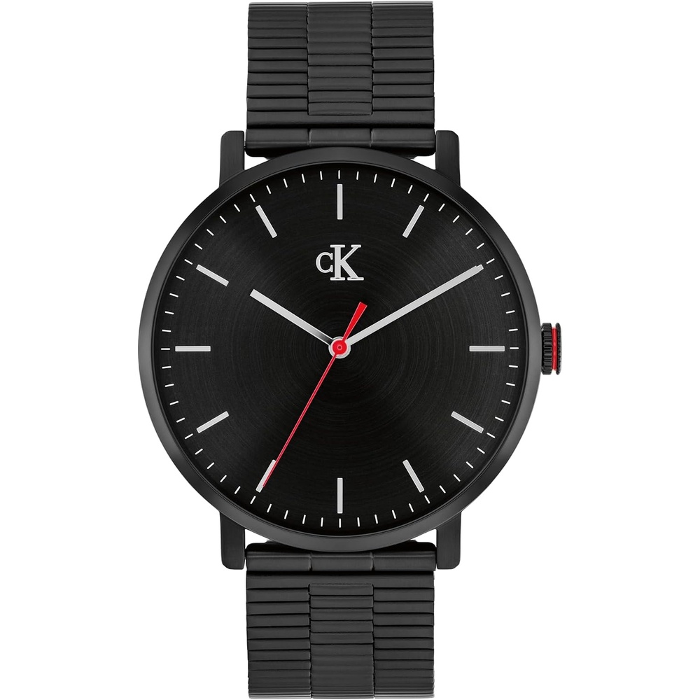 image:imageCalvin Klein Mens CK Real Quartz Watch  Slim Case Bracelet Minimalist Dial Water Resistant Up to 30m  Modern Classic Timepiece  Gift for Him 42mmBlack