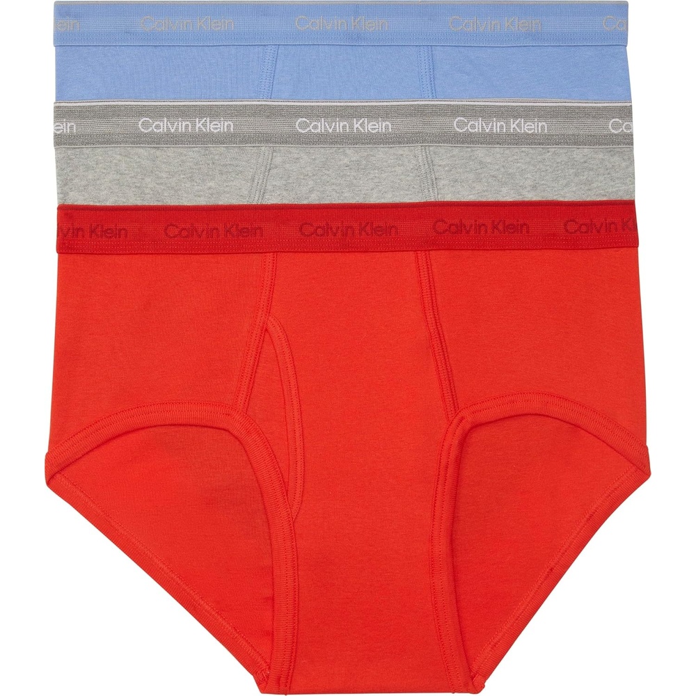 image:imageCalvin Klein Mens Cotton Classics 3pack BriefGlacierGrey HeatherMolten