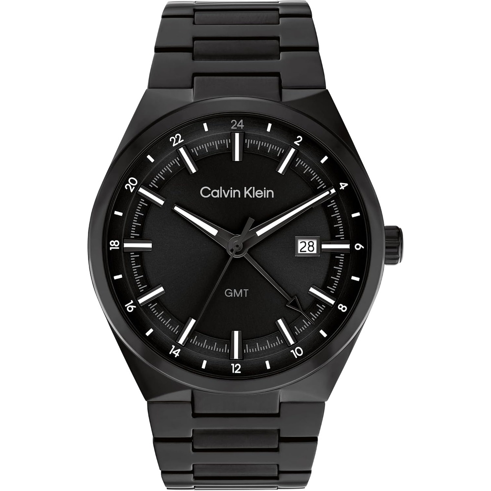 image:imageCalvin Klein Mens Distinguish  44mm 3H Quartz Watch  Stainless Steel Bracelet  Modern Stylish Timepiece  Gift for HimBlack