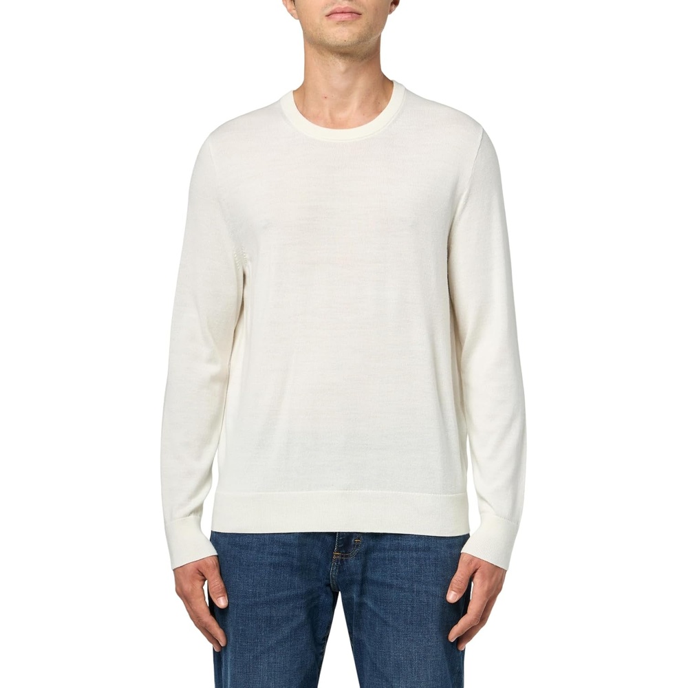 image:imageCalvin Klein Mens Extra Fine Merino Wool SweaterAntique White