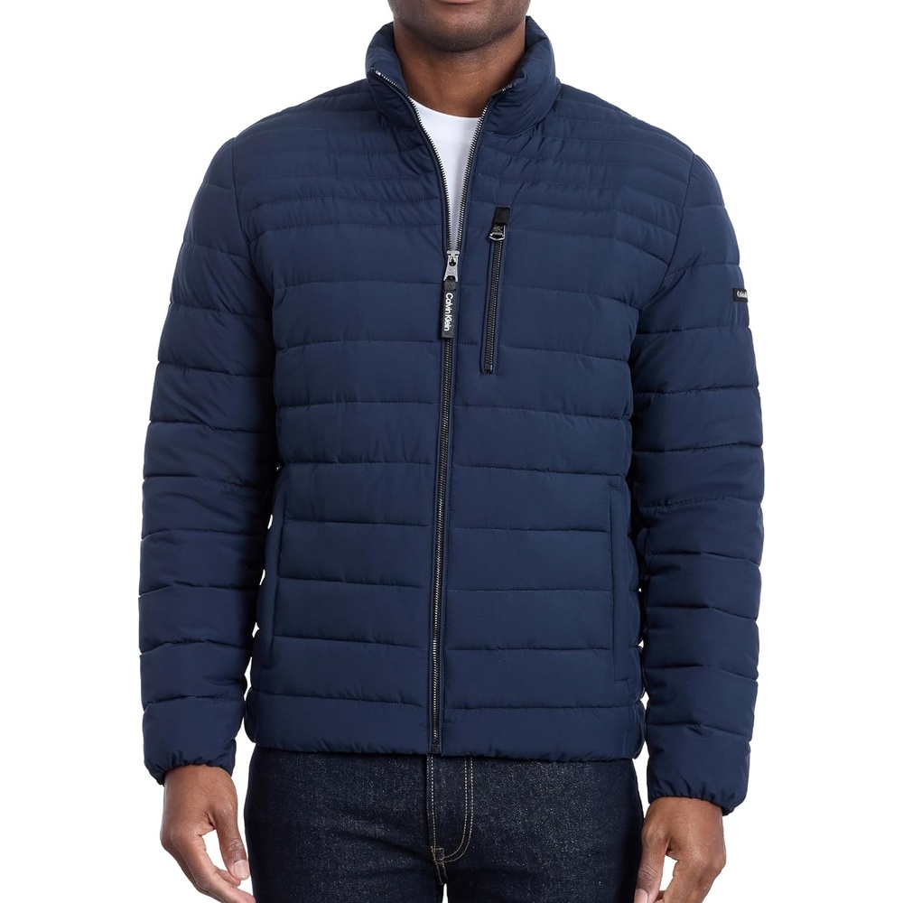 image:imageCalvin Klein Mens Full Zip Down Puffer CoatNavy