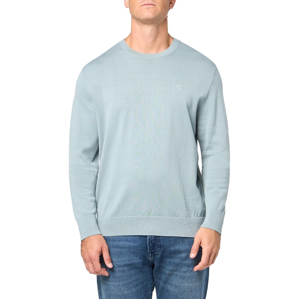 image:imageCalvin Klein Mens Knit Campus Crew Neck Cotton CK Golf SweaterLead