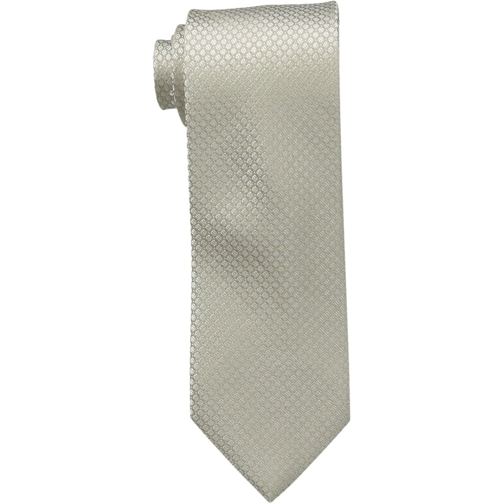 image:imageCalvin Klein Mens Micro Dot Pattern Tie Standard and Extra Long SizesTaupe Micro
