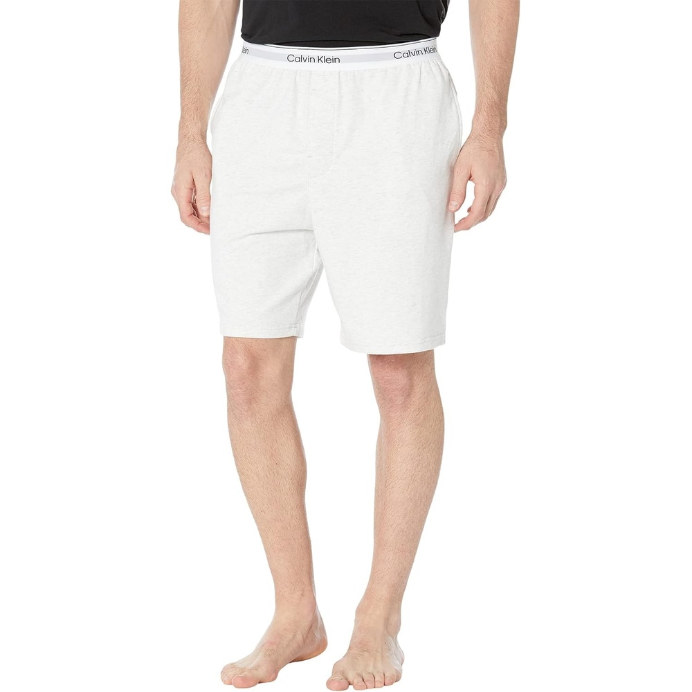 image:imageCalvin Klein Mens Modern Cotton Lounge Sleep ShortsSnow Heather