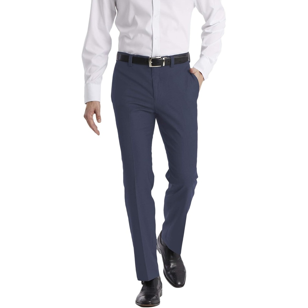 image:imageCalvin Klein Mens Modern Fit Dress Pants  Suit Pants for Men  Performance Stretch Fabric Flat Front ReadytoWear Multiple Colors  Blue 3630