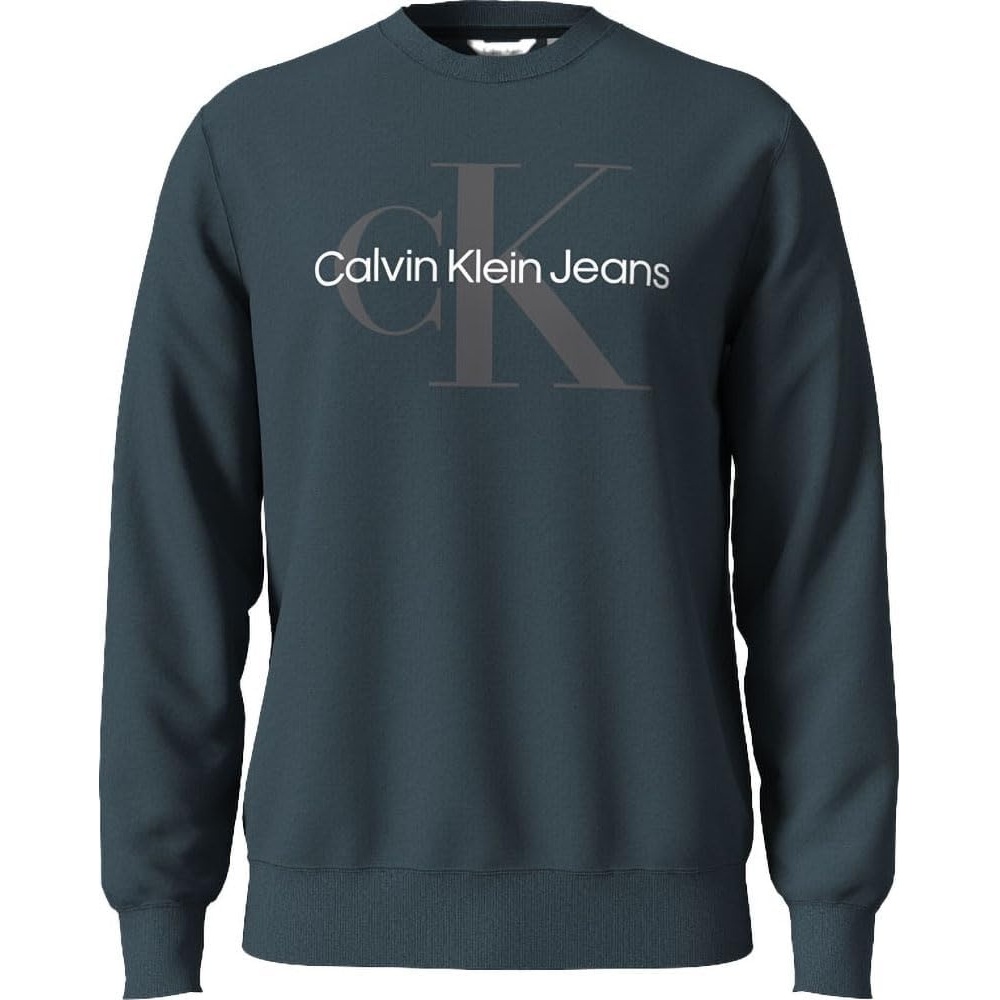 image:imageCalvin Klein Mens Monogram Logo Crewneck SweatshirtInk