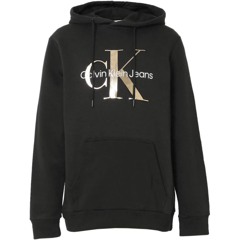 image:imageCalvin Klein Mens Monogram Logo HoodieBlack Gold