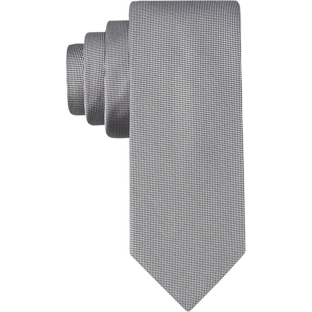 image:imageCalvin Klein Mens Necktie Extra Long SizesSilver Spun Solid