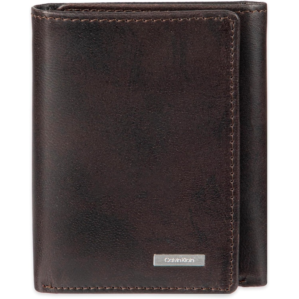 image:imageCalvin Klein Mens RFID Leather Trifold WalletBrown Arcadia