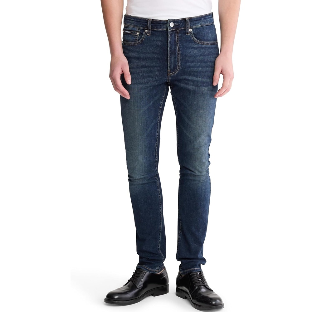 image:imageCalvin Klein Mens Skinny High Stretch JeansAvedon Dark