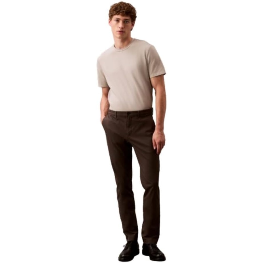 image:imageCalvin Klein Mens Slim Fit Infinite Flex ChinosJuniper Mist