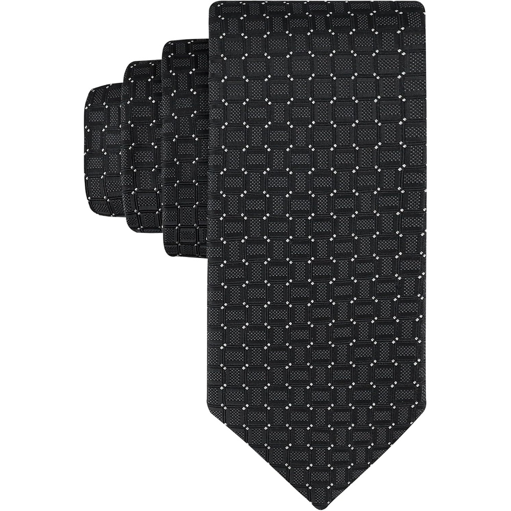 image:imageCalvin Klein Mens Solid and Pattern Neckties  Dress Ties for Work Weddings amp Formal wearBlack Geo