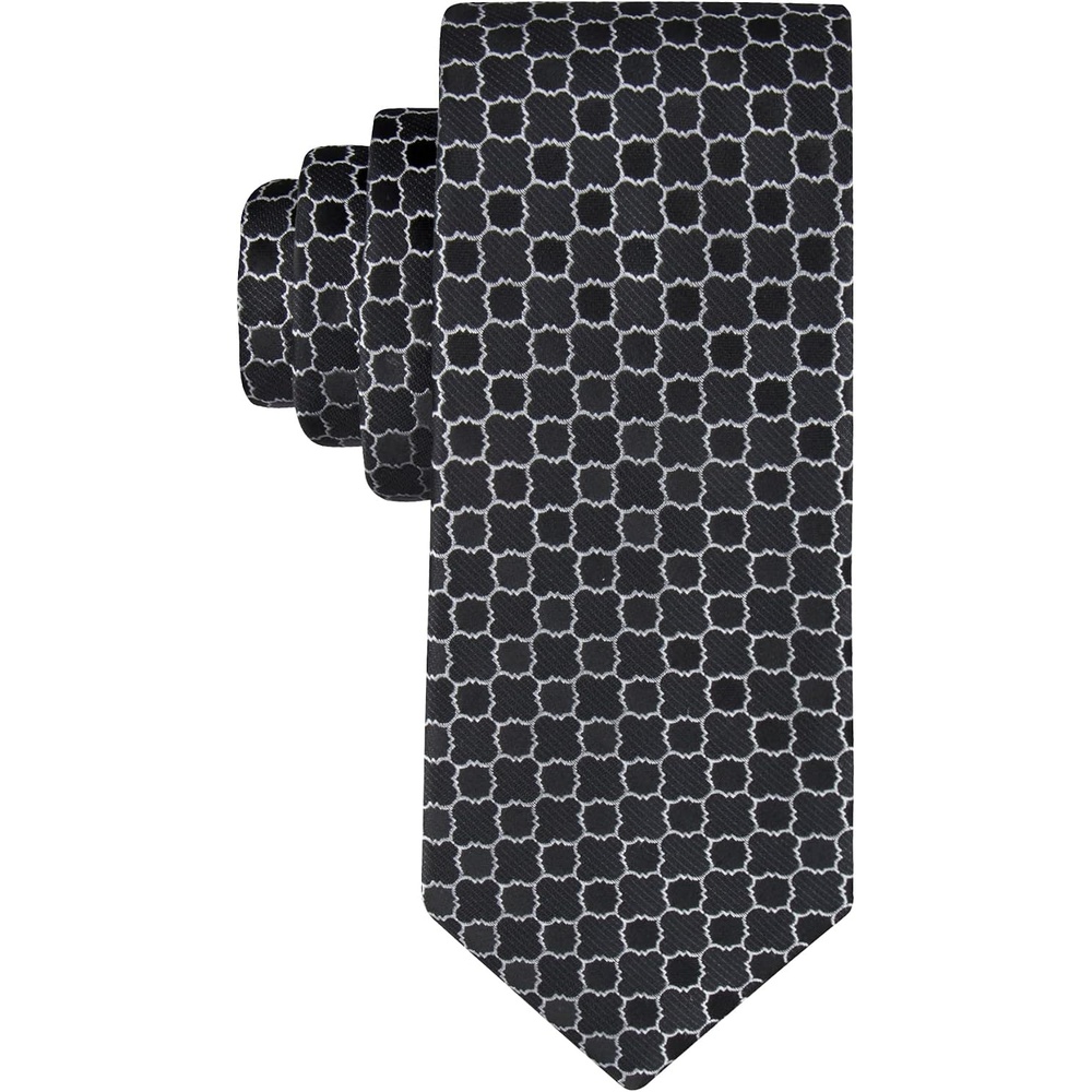 image:imageCalvin Klein Mens Solid and Pattern Neckties  Dress Ties for Work Weddings amp Formal wearBlack Medallion