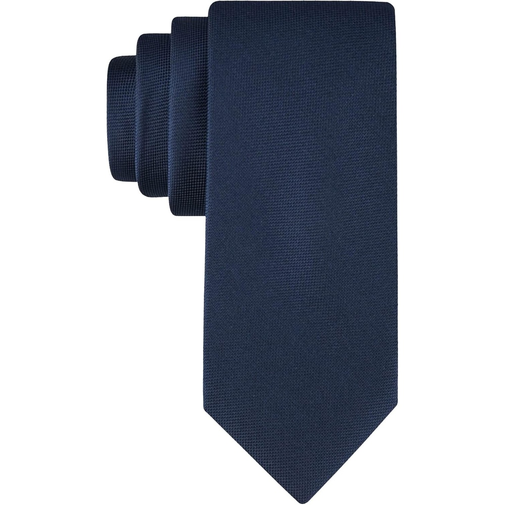 image:imageCalvin Klein Mens Solid and Pattern Neckties  Ties for Work Weddings amp FormalwearNavy Spun Solid