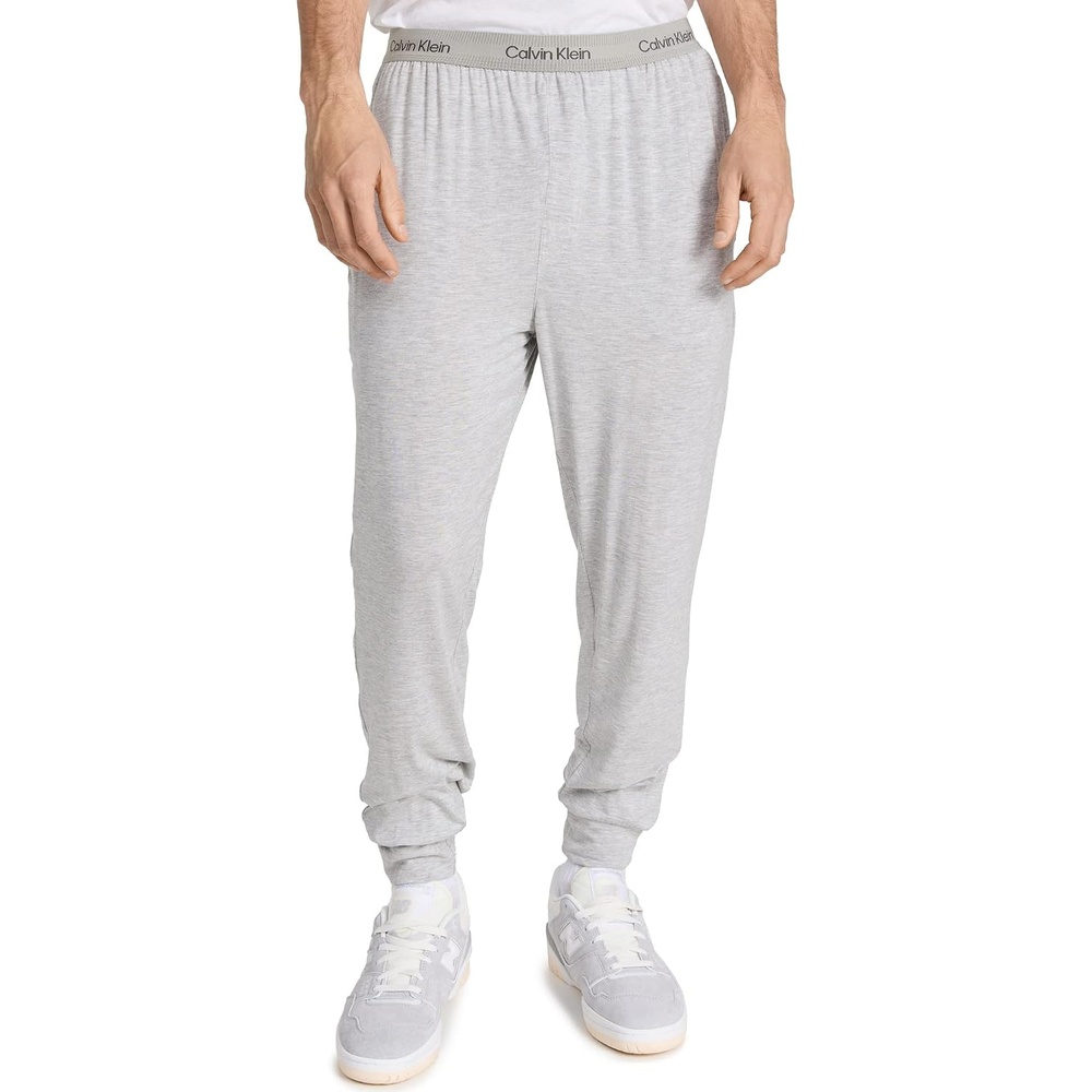 image:imageCalvin Klein Mens Ultra Soft Modern Modal Lounge JoggerGrey Heather