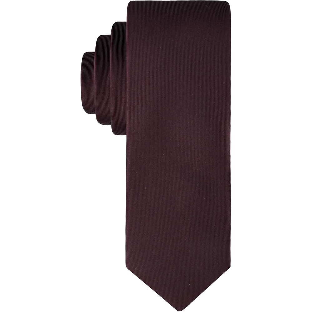 image:imageCalvin Klein Mens Unison Solid NecktieBurgundy