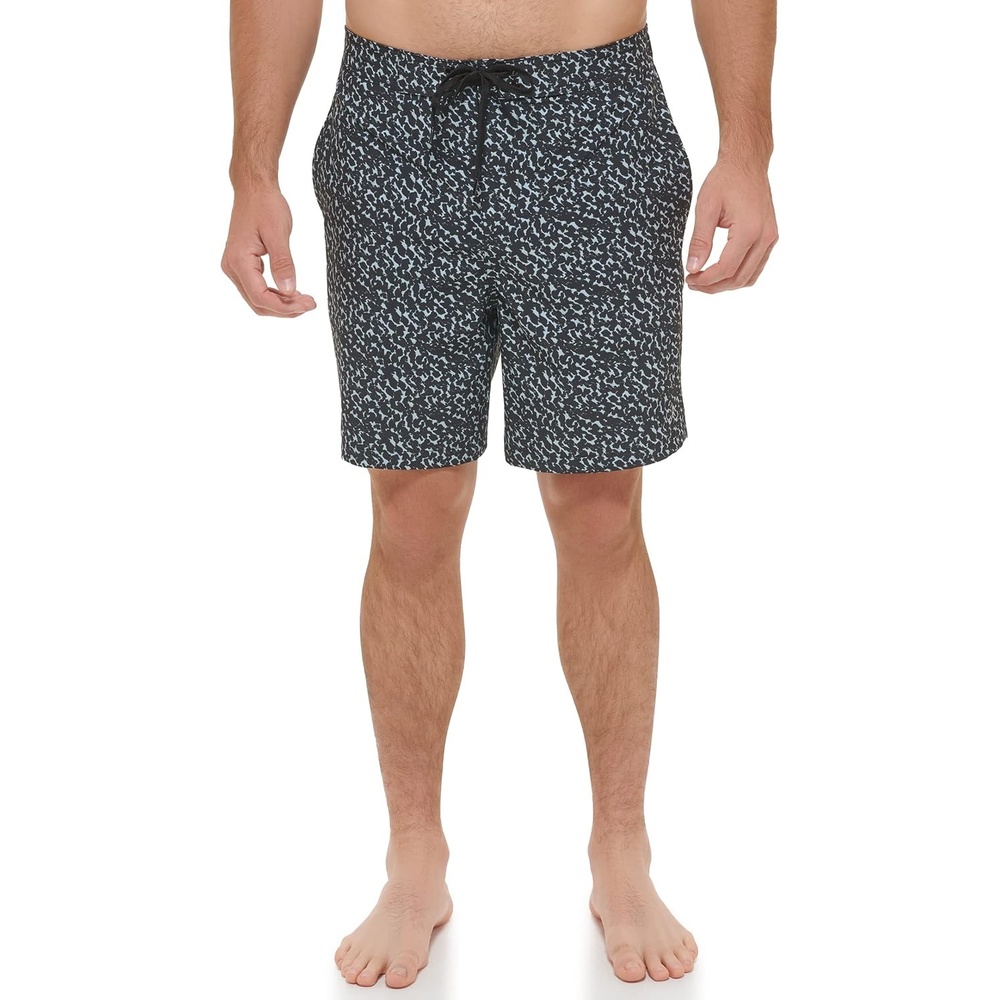 image:imageCalvin Klein Mens Uv Protected Quick Dry Graphic Print Swim TrunkAnimal Print