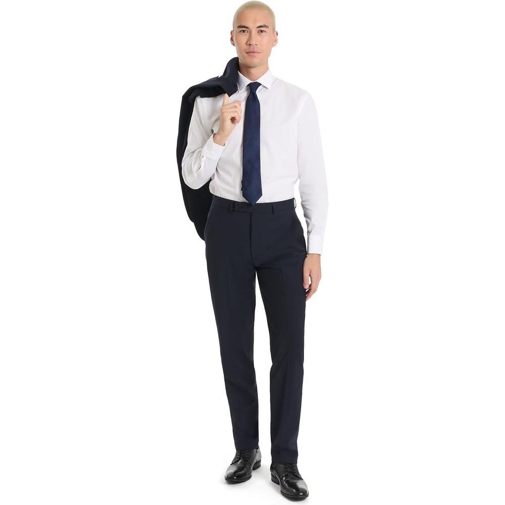image:imageCalvin Klein Slim Fit Suit Separate Pants Charcoal 33W x 30LNavy