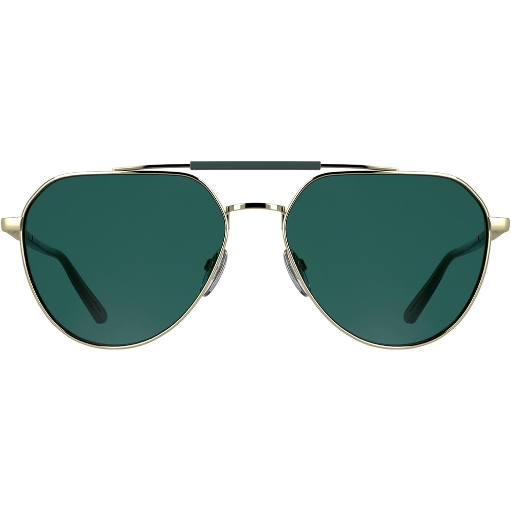 image:imageCalvin Klein Unisex Adult Sunglasses CK26100S  Gold with Solid Petrol Lens