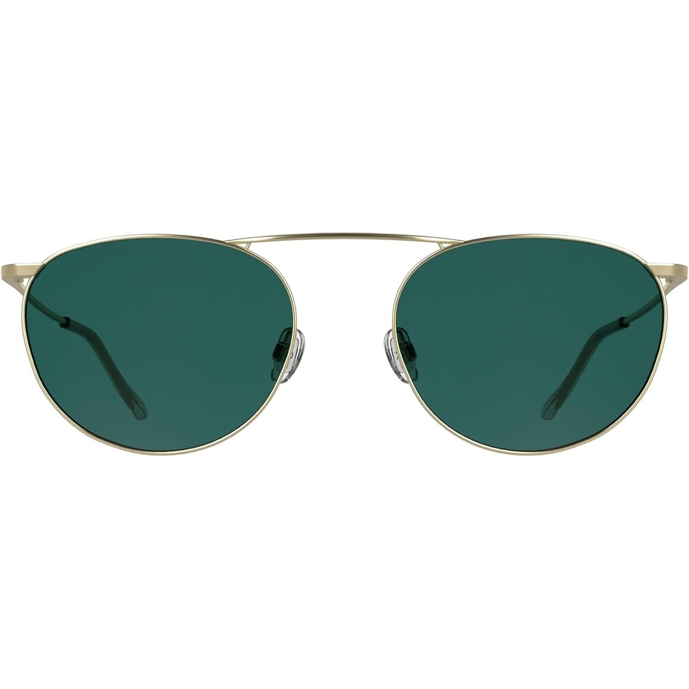 image:imageCalvin Klein Unisex Adult Sunglasses CK26106ST  Matte Gold with Solid Petrol Lens