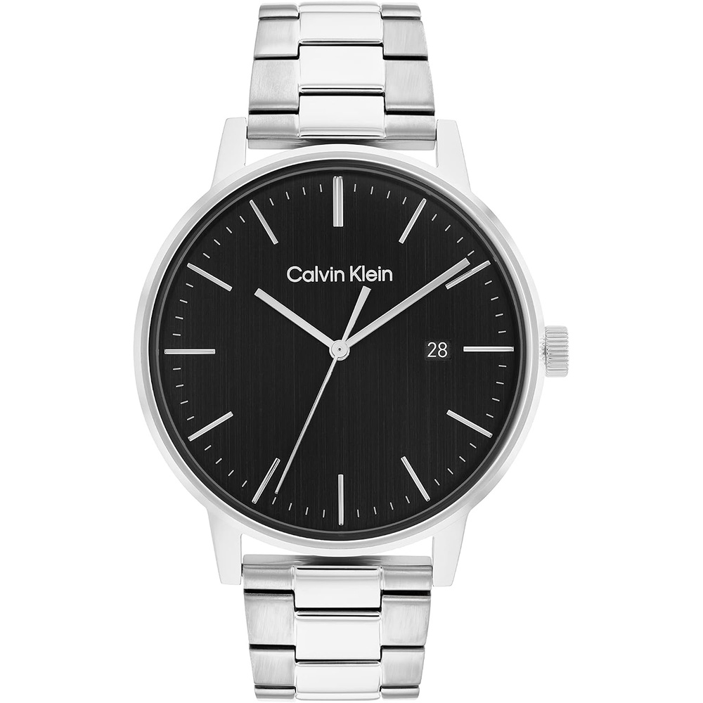 image:imageCalvin Klein Unisex Quartz Watch Sleek SimplicitySilverBlack 43