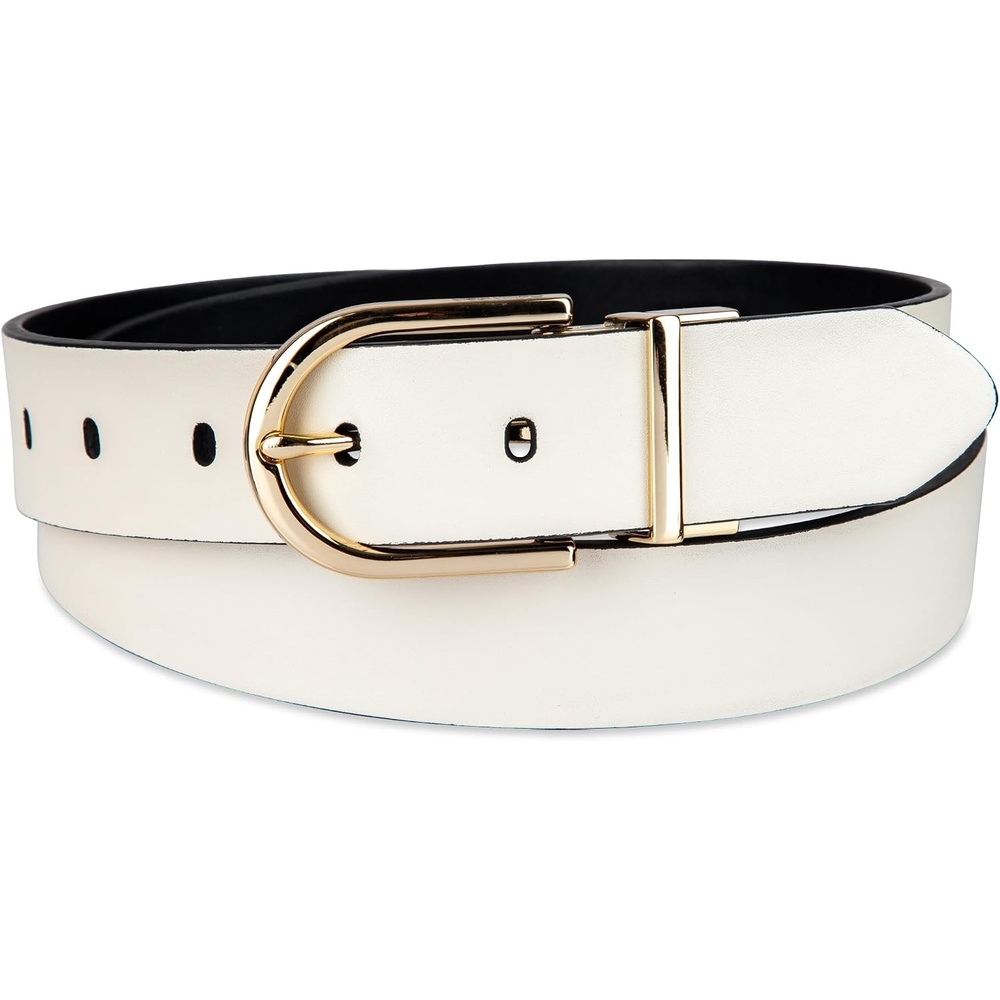 image:imageCalvin Klein Womens 2in1 Reversible Versatile Belts for Jeans Trousers and Dresses Regular and Plus SizesBoneBlack