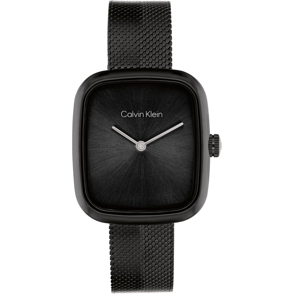 image:imageCalvin Klein Womens CK Adore  27mm 2H Quartz Watch  Stainless Steel Mesh Bracelet  Modern Stylish Timepiece  Premium Fashion  Gift for HerBlack