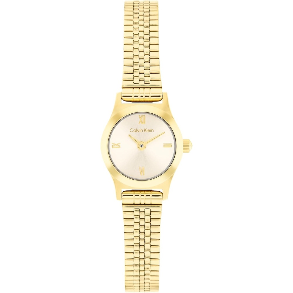 image:imageCalvin Klein Womens CK Contemporary Quartz Watch  Mini Case with Minimalist Dial Bracelet  Water Resistant Up to 30m  Modern Versatile Timepiece  Gift for Her 18mmGold Plated