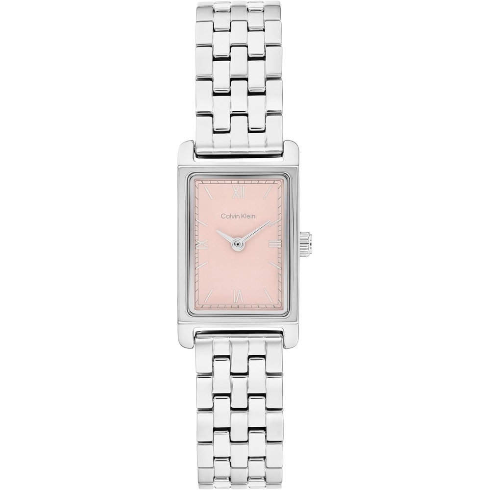 image:imageCalvin Klein Womens CK Light Quartz Watch  Square Case PowderFinish Dial Bracelet Water Resistant Up to 30m  Slim Modern Minimalist Timepiece  Gift for Her 16mmSilver