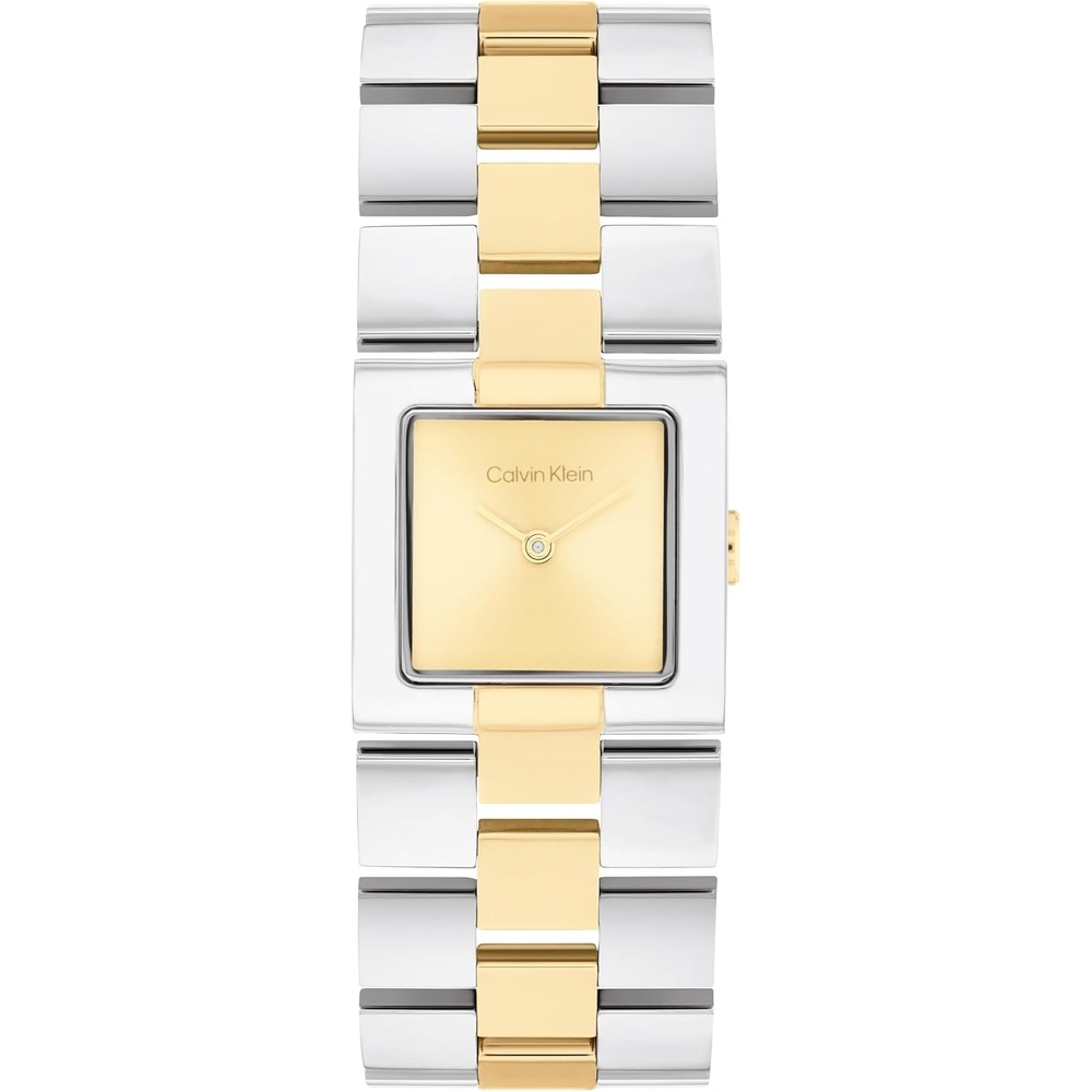 image:imageCalvin Klein Womens CK Meridian 22mm 2H Quartz Slim Watch Stainless Steel Bracelet Minimalistic Stylish Timepiece Premium Fashion Gift for HerTwo Tone