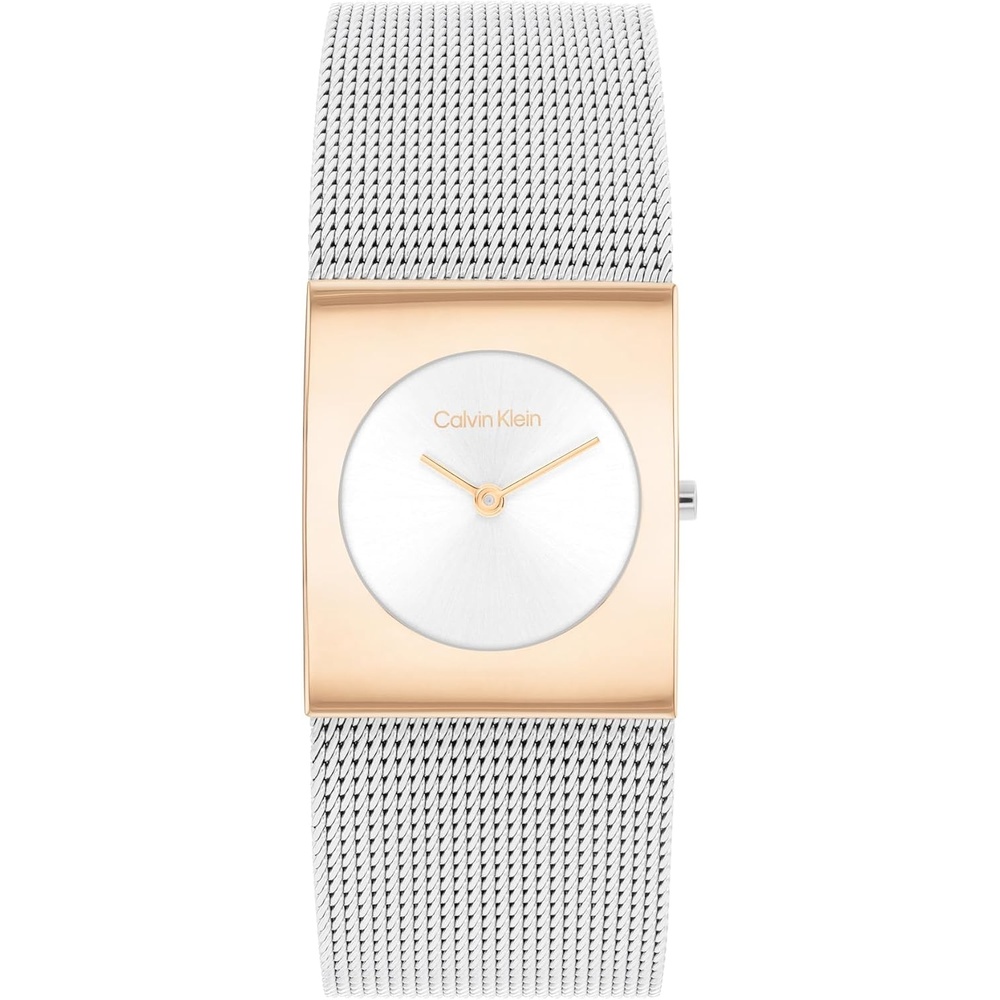 image:imageCalvin Klein Womens CK Pulse  26mm 2H Quartz Watch  Stainless Steel Mesh Bracelet  Water Resistance 30 Meters  Minimalistic Style  Premium Fashion  Gift for HerRose Gold