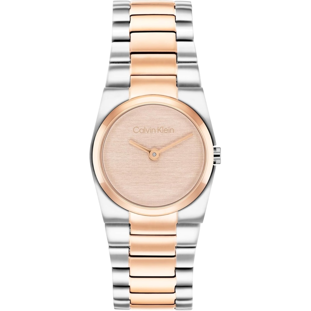 image:imageCalvin Klein Womens CK Unite Stainless Steel Watch 26mm Case with Link Bracelet  Sleek Curved Case Modern Everyday Style  Gift for HerTwo Tone